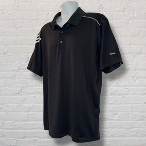 Adidas ClimaCool Black Golf Polo Shirt XL | Performance Short Sleeve